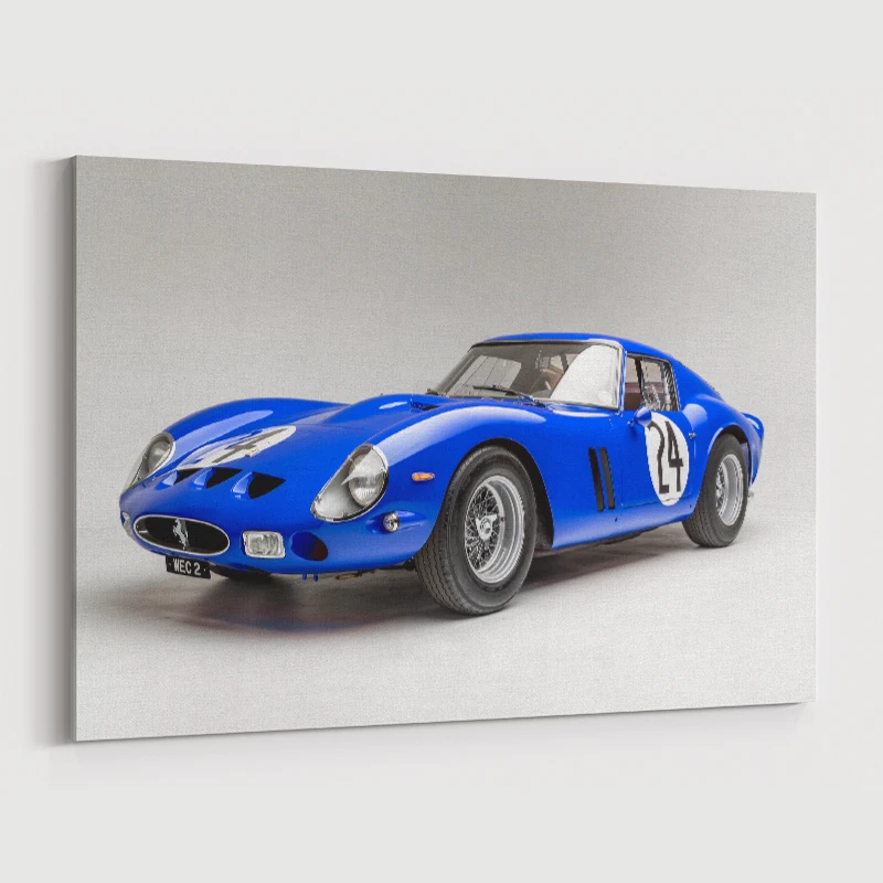 Red line Ferrari 250 GTO RL184 ダークブルー Ferrari 250 GTO in Blue Wall Art